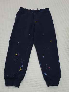 Polo by Ralph Lauren Navy Splatter-Print Joggers